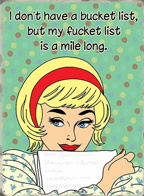 East Urban Home 'Bucket List' Graphic Art Print on Metal | Wayfair.co.uk